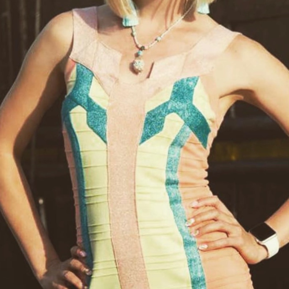 Sexy bondage dress